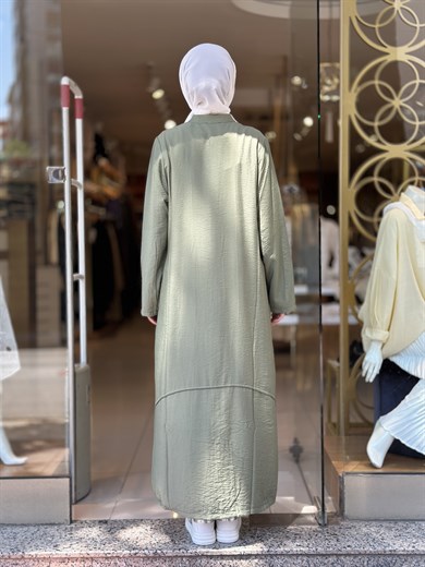 Tencel Giy Çık Kap - Haki