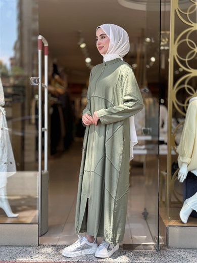 Tencel Giy Çık Kap - Haki