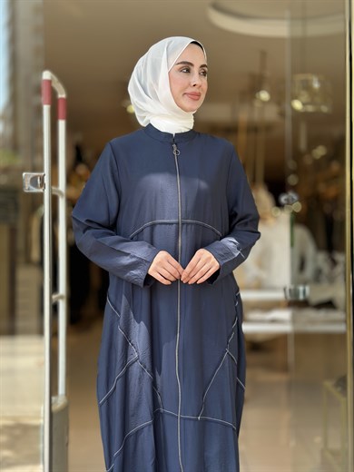 Tencel Giy Çık Kap - Lacivert