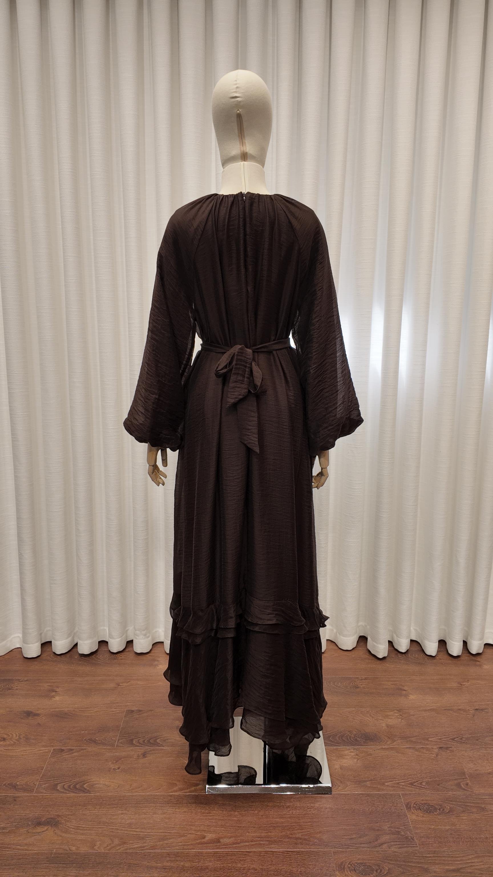 Verdea Elbise - Kahve