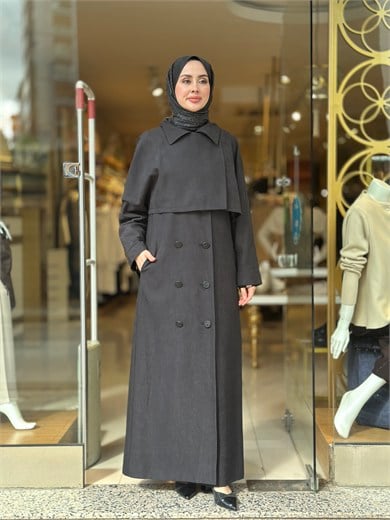 Vogue İkili Trençkot - Siyah