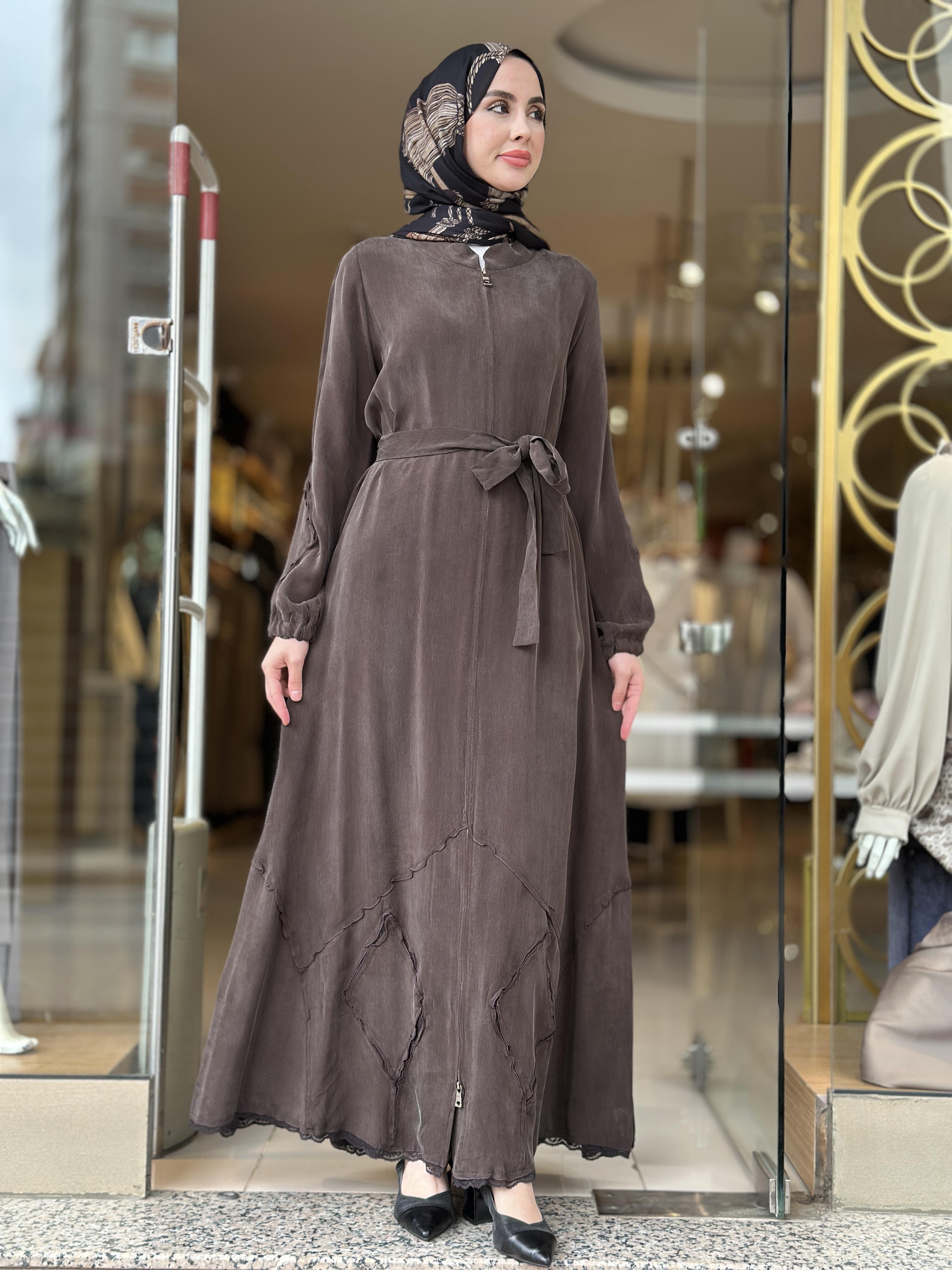 MissWhence Patch Detay Cupra Ferace - Kahverengi 