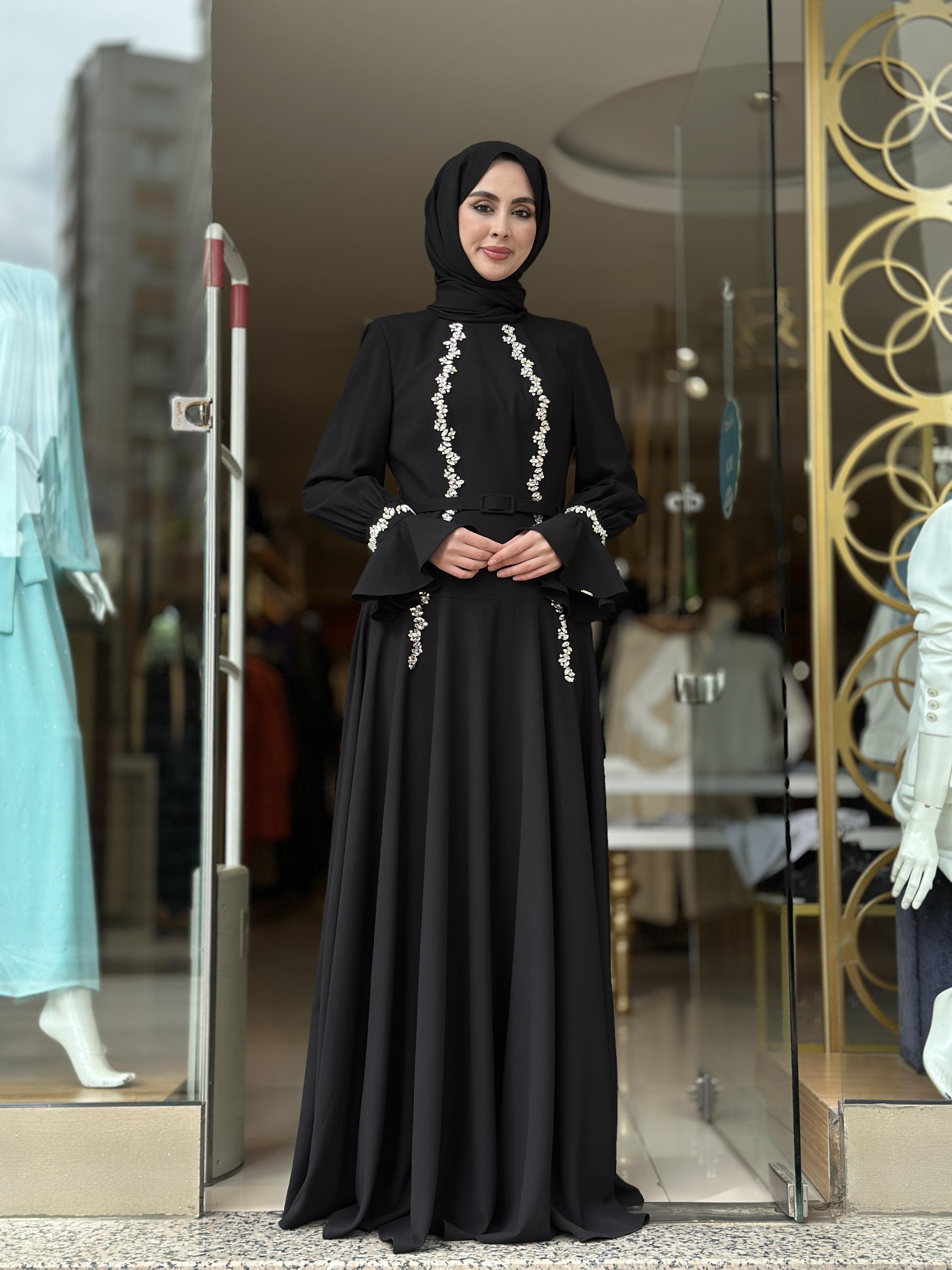 Senna Luxa Elbise - Siyah