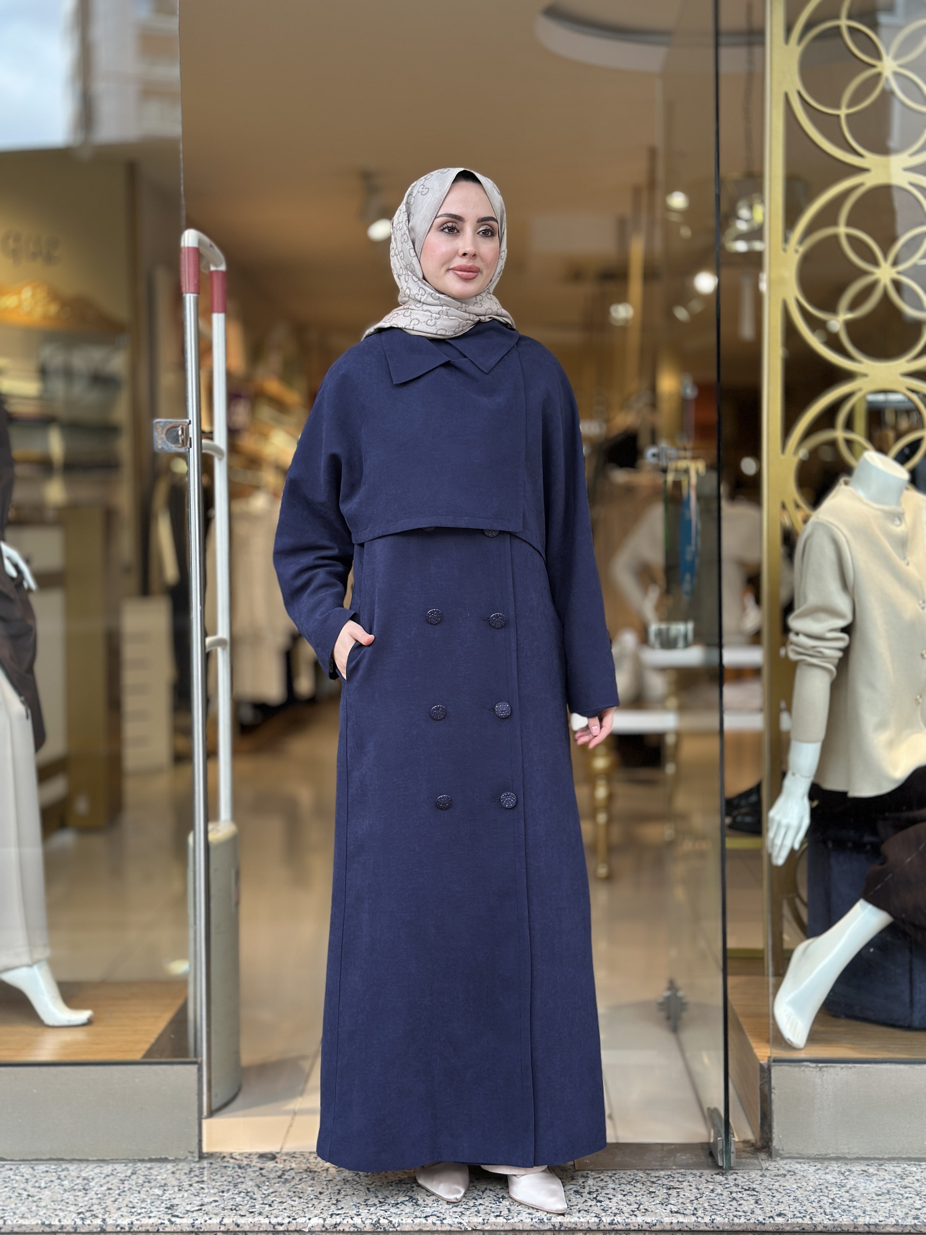 Vogue İkili Trençkot - Lacivert