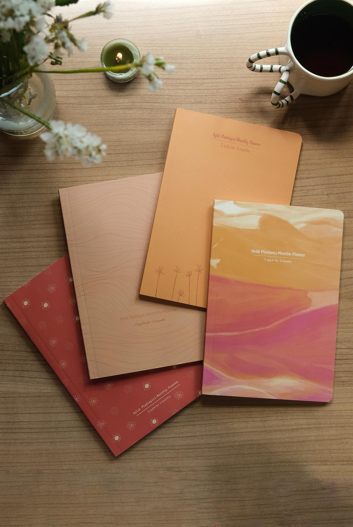4'LÜ SET AYLIK PLANLAYICI MONTHLY PLANNER