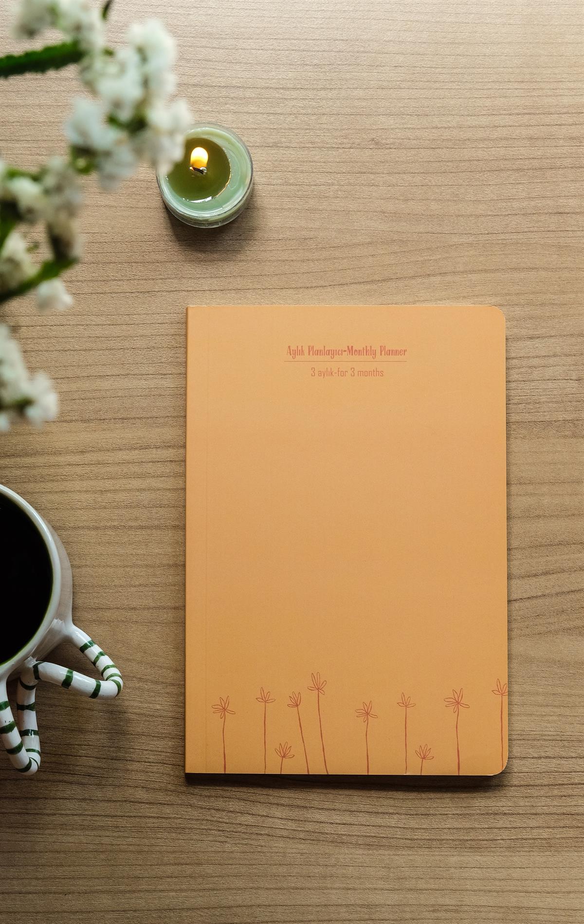 AYLIK PLANLAYICI-MONTHLY PLANNER-ÇİÇEK