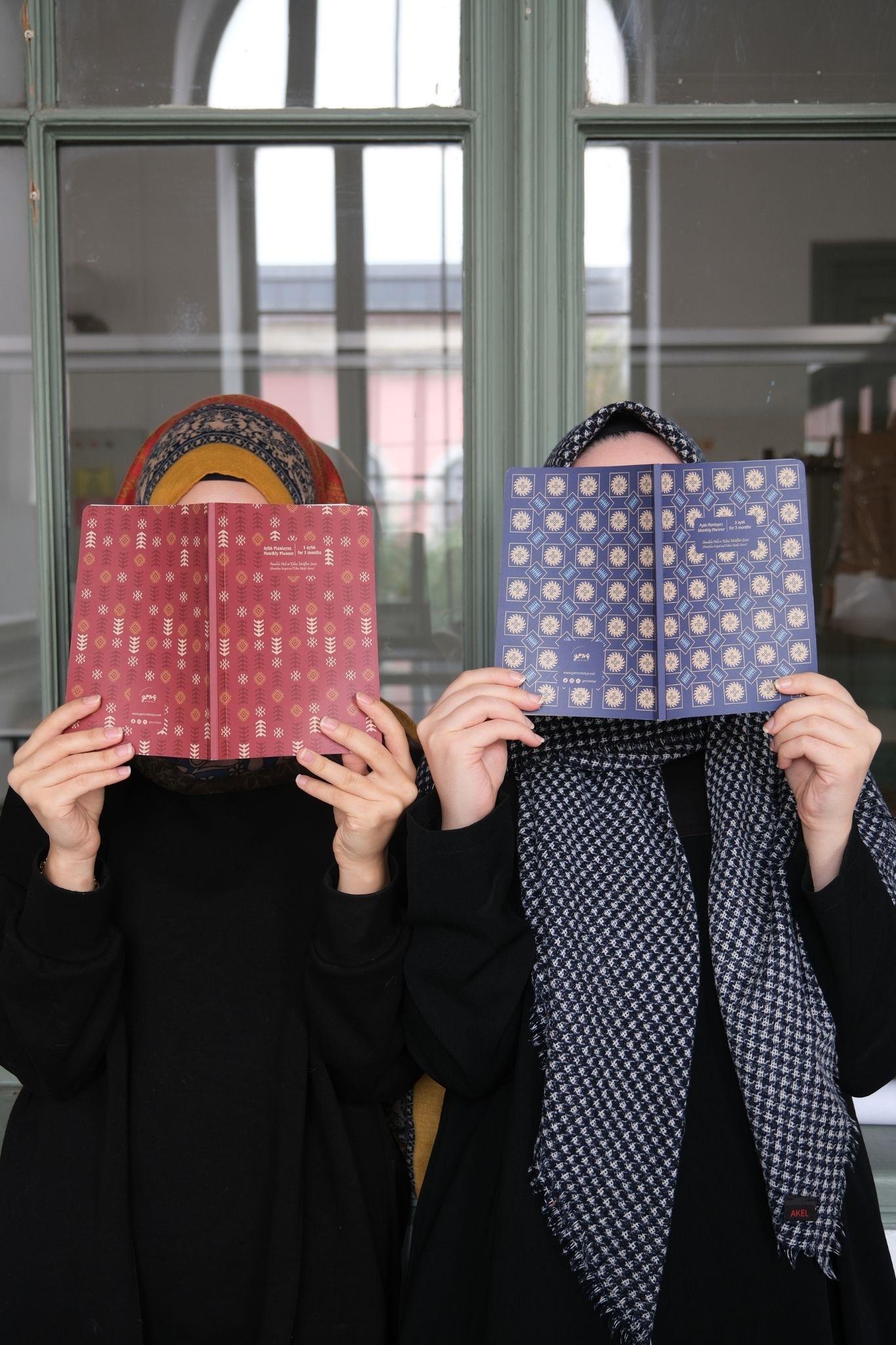 AYLIK PLANLAYICI-MONTHLY PLANNER / ANADOLU 2Lİ SET-MAVİ KIRMIZI