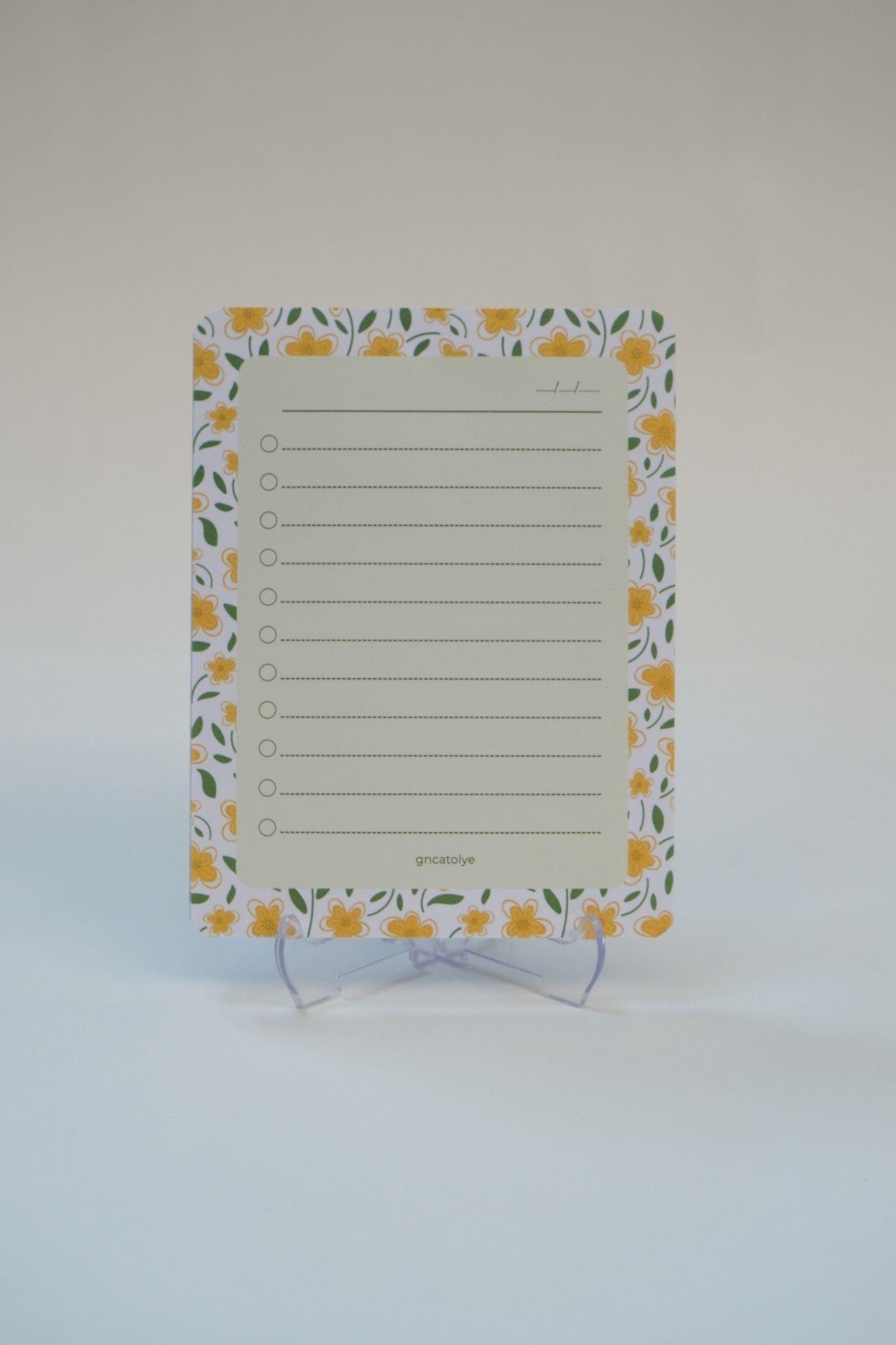 ÇİÇEK KISA NOTLUK