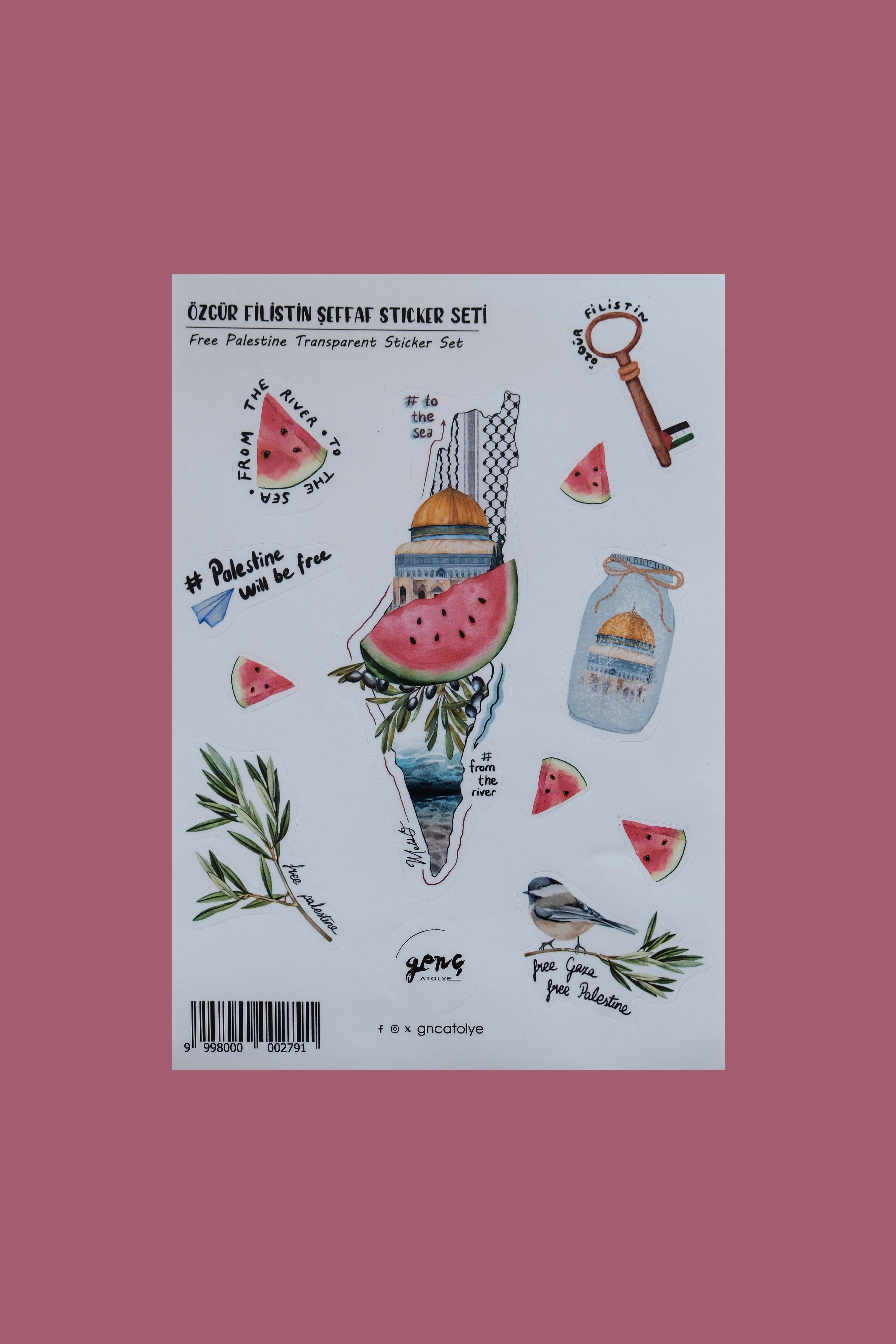FİLİSTİN ŞEFFAF STICKER