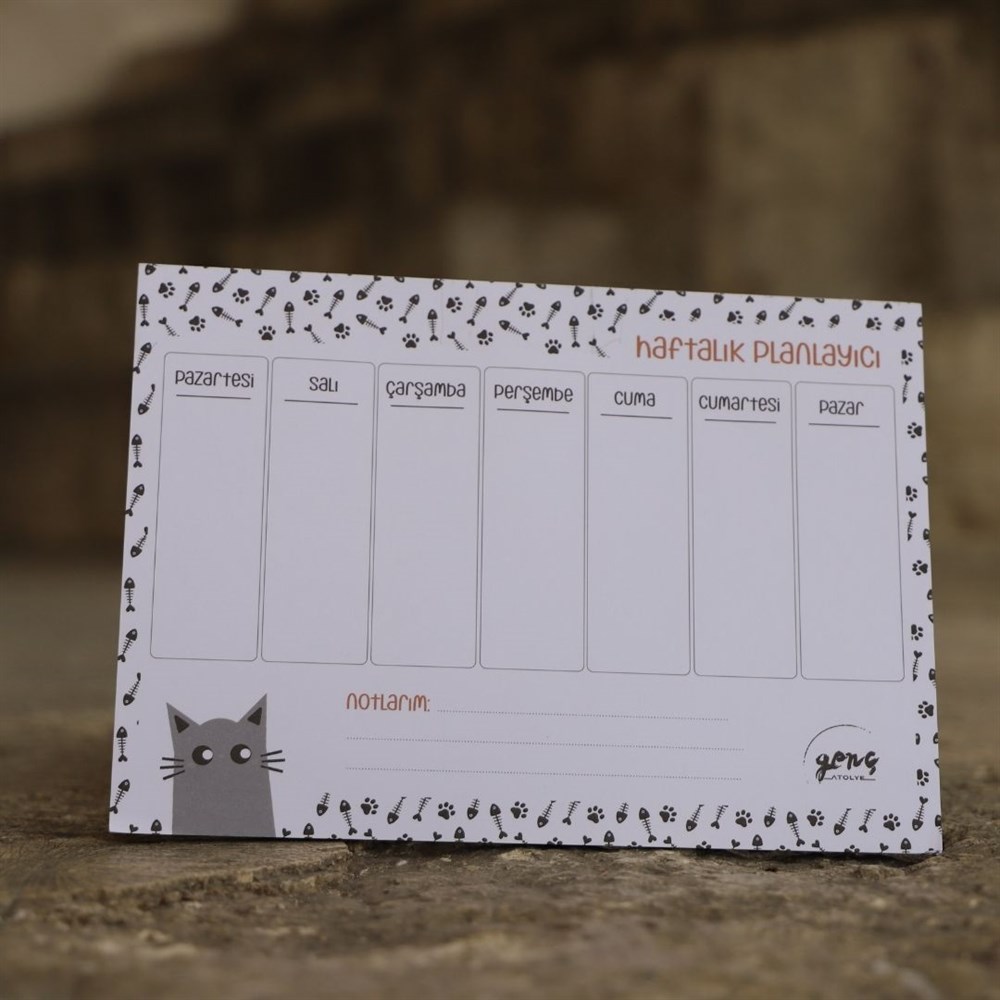 KEDİ HAFTALIK PLANLAYICI