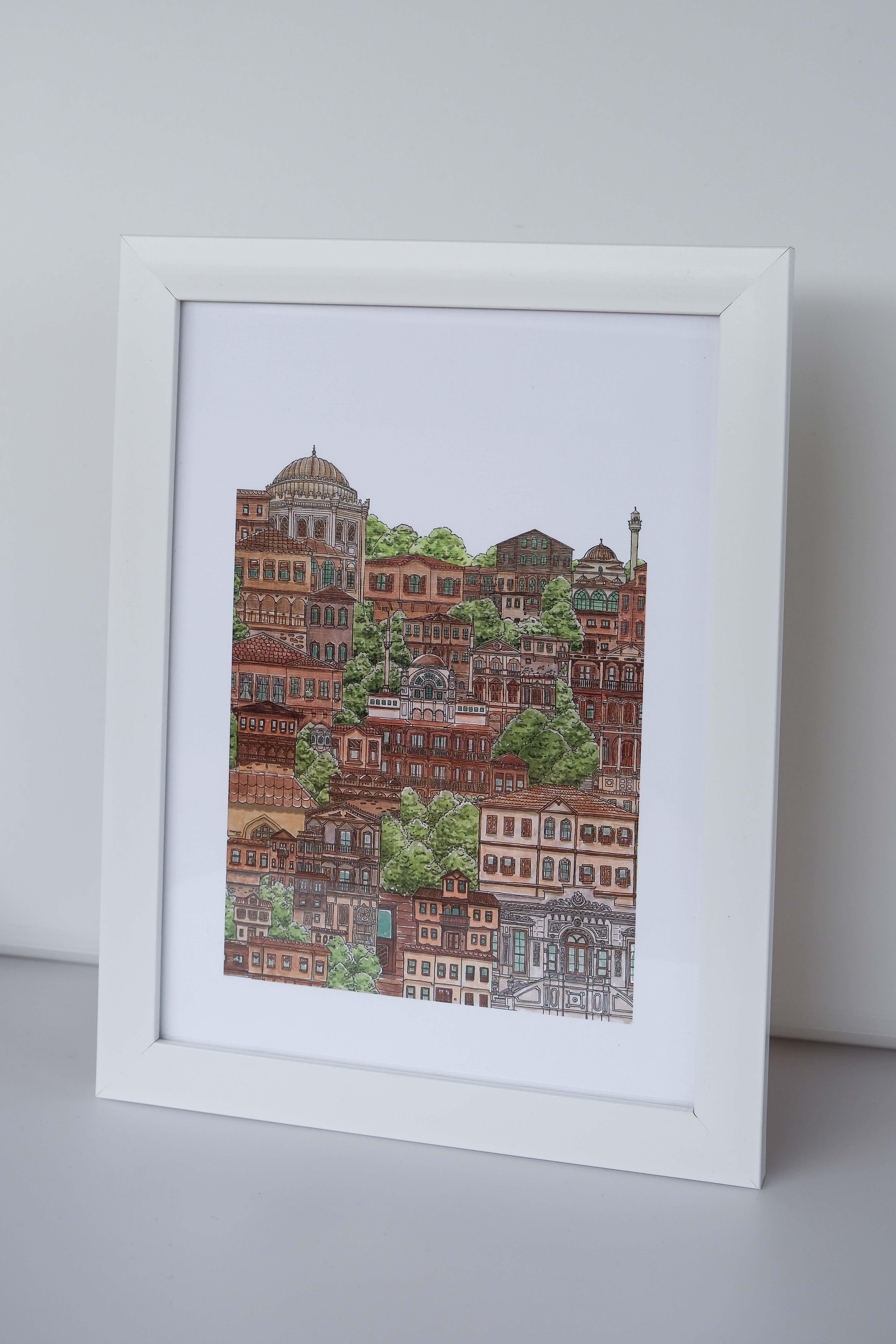 ŞEHRENGİZ TABLO-BEYAZ