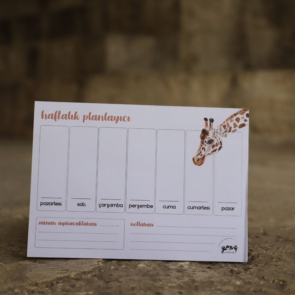 ZÜRAFA HAFTALIK PLANLAYICI