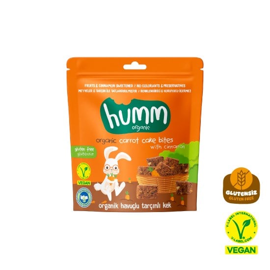 Organik Glutensiz Vegan Havuçlu ve Tarçınlı Kek - 30g