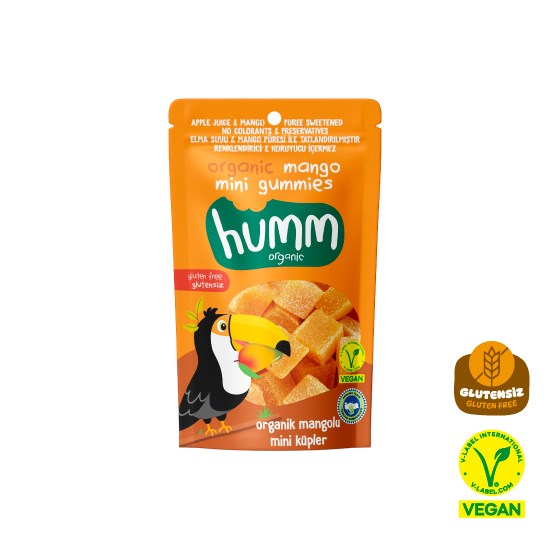 Organik Glutensiz Vegan Mangolu Mini Küpler - 30g