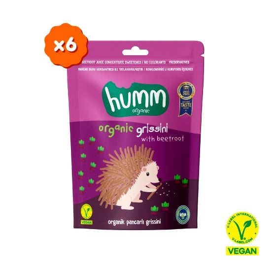 Organik Vegan Pancarlı Grissini Atıştırmalık Paketi - 6 adet