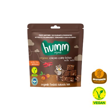 Organik Glutensiz Vegan Kakaolu ve Fındıklı Kek - 30g