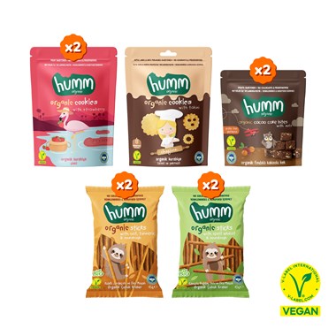 Organik Tatlı & Tuzlu Okul Çantası Atıştırmalık Paketi - 9 Adet(5 Çeşit)