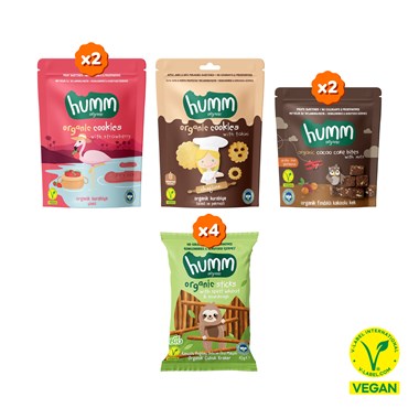 Organik Tatlı & Tuzlu Okul Çantası Atıştırmalık Paketi - 9 Adet(4 Çeşit)  
