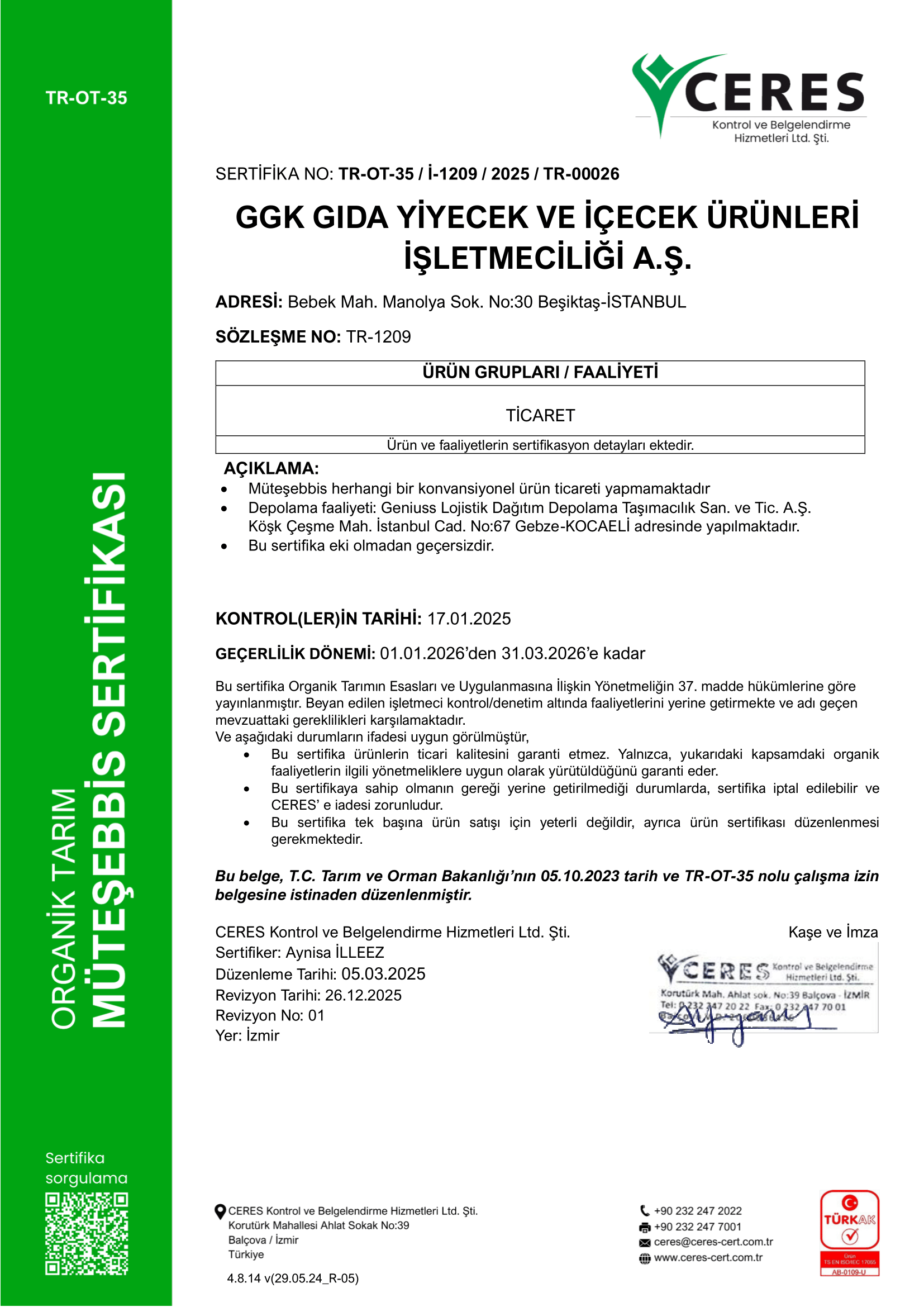 Sertifika 1