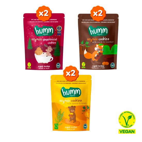 Organic Sweet Cookie Snack Pack - 6 Pieces (3 Varieties)