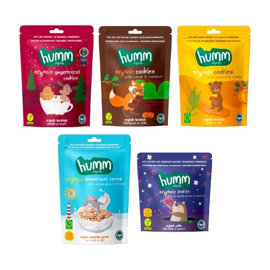 Organic Sweet Cookies & Cereal & Puff Snack Pack - 5 Pieces (5 Varieties)