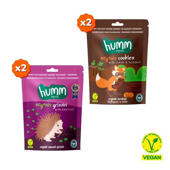 Organic Vegan Sweet & Savory Snack Pack - 4 Pieces (2 Varieties)