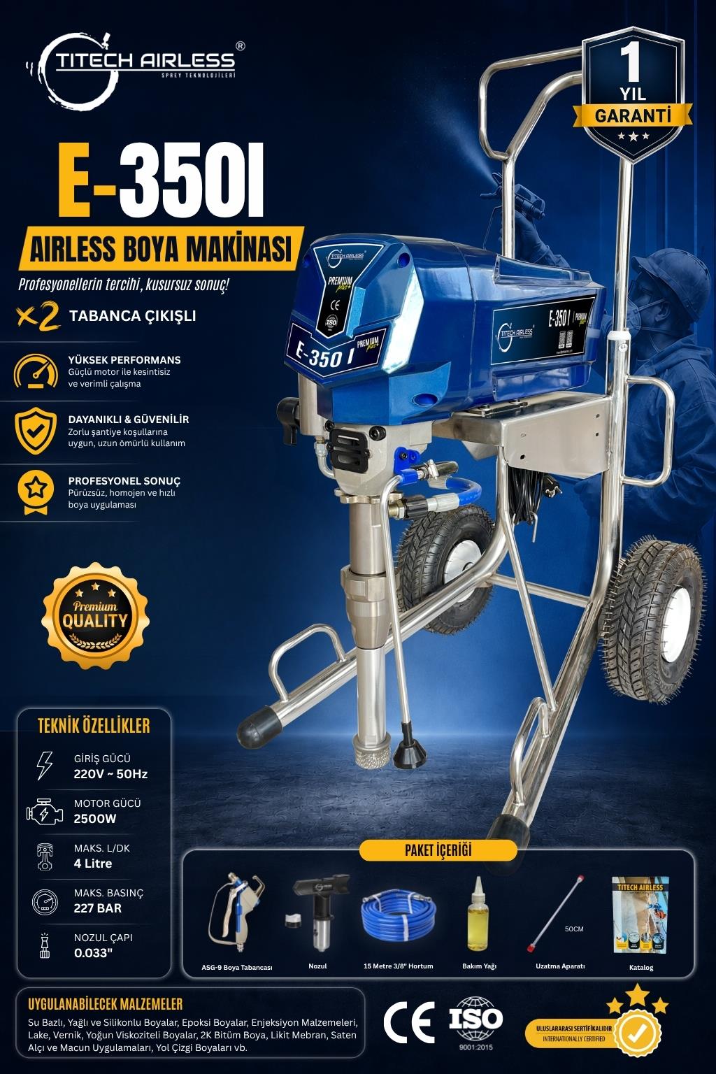 EP-350I Elektrikli Airless Boya Makinası-Dijital