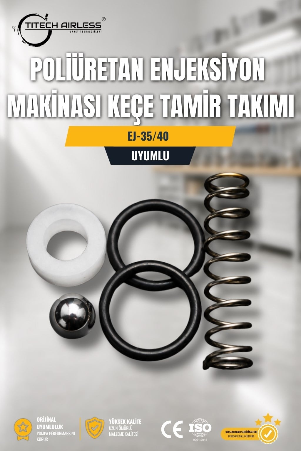 EJ-35/40 Poliüretan Enjeksiyon Makinası Keçe Tamir Takımı