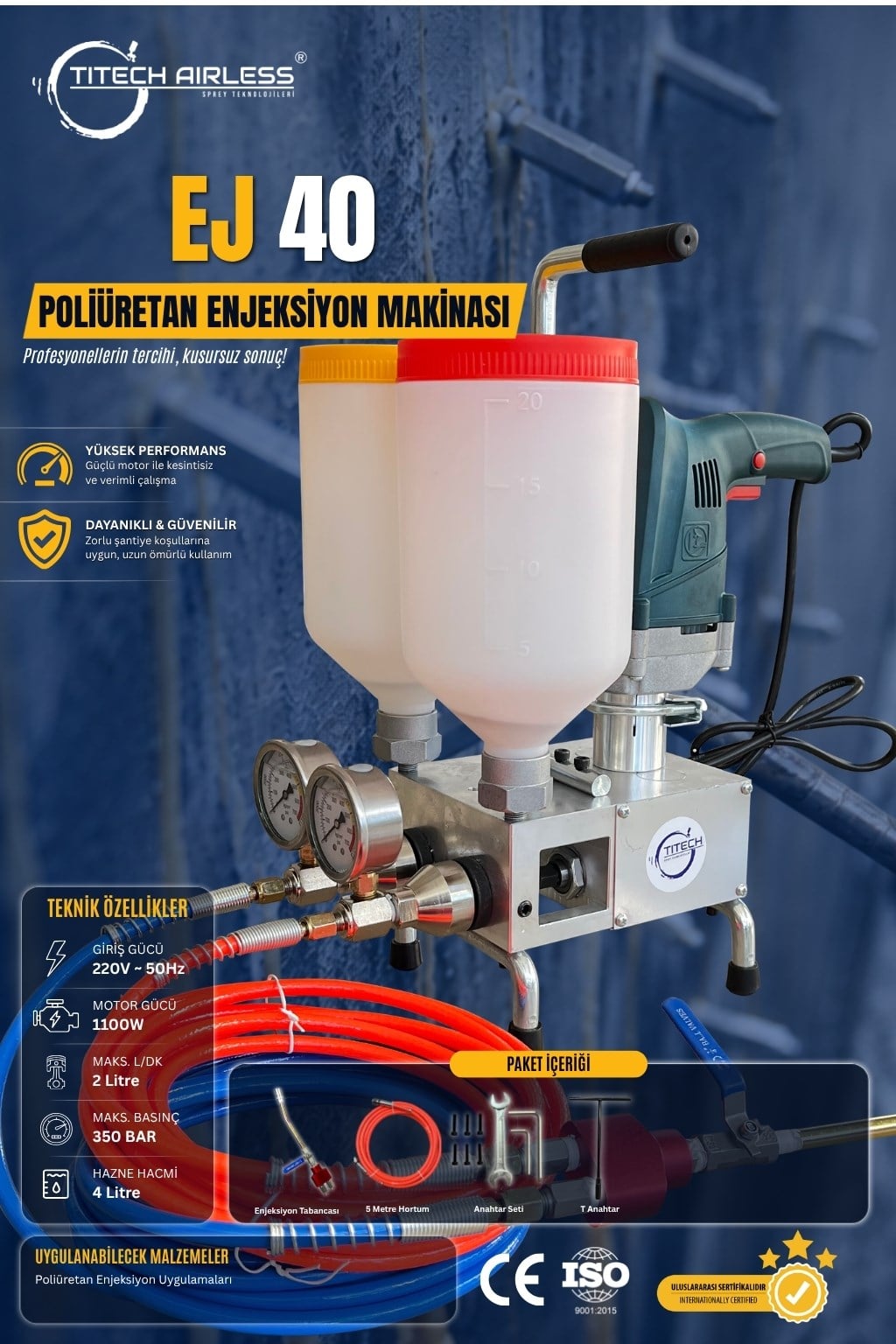 EJ-40 Double Chamber Polyurethane Injection Molding Machine