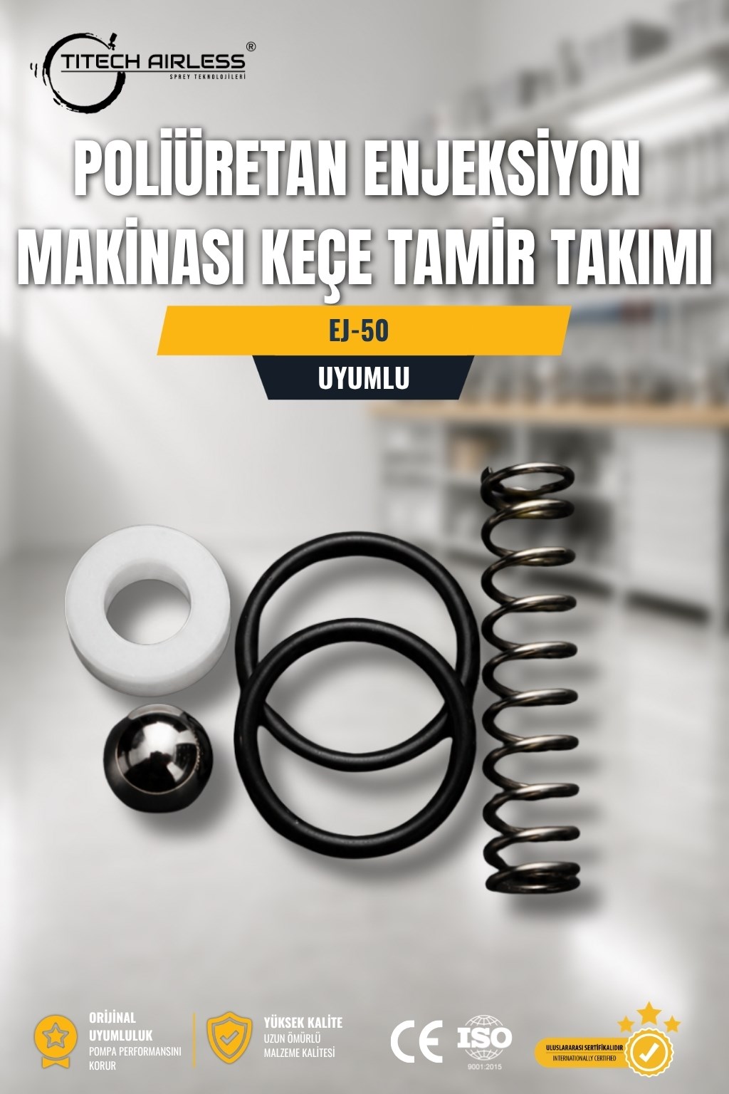 EJ-50 Poliüretan Enjeksiyon Makinası Keçe Tamir Takımı
