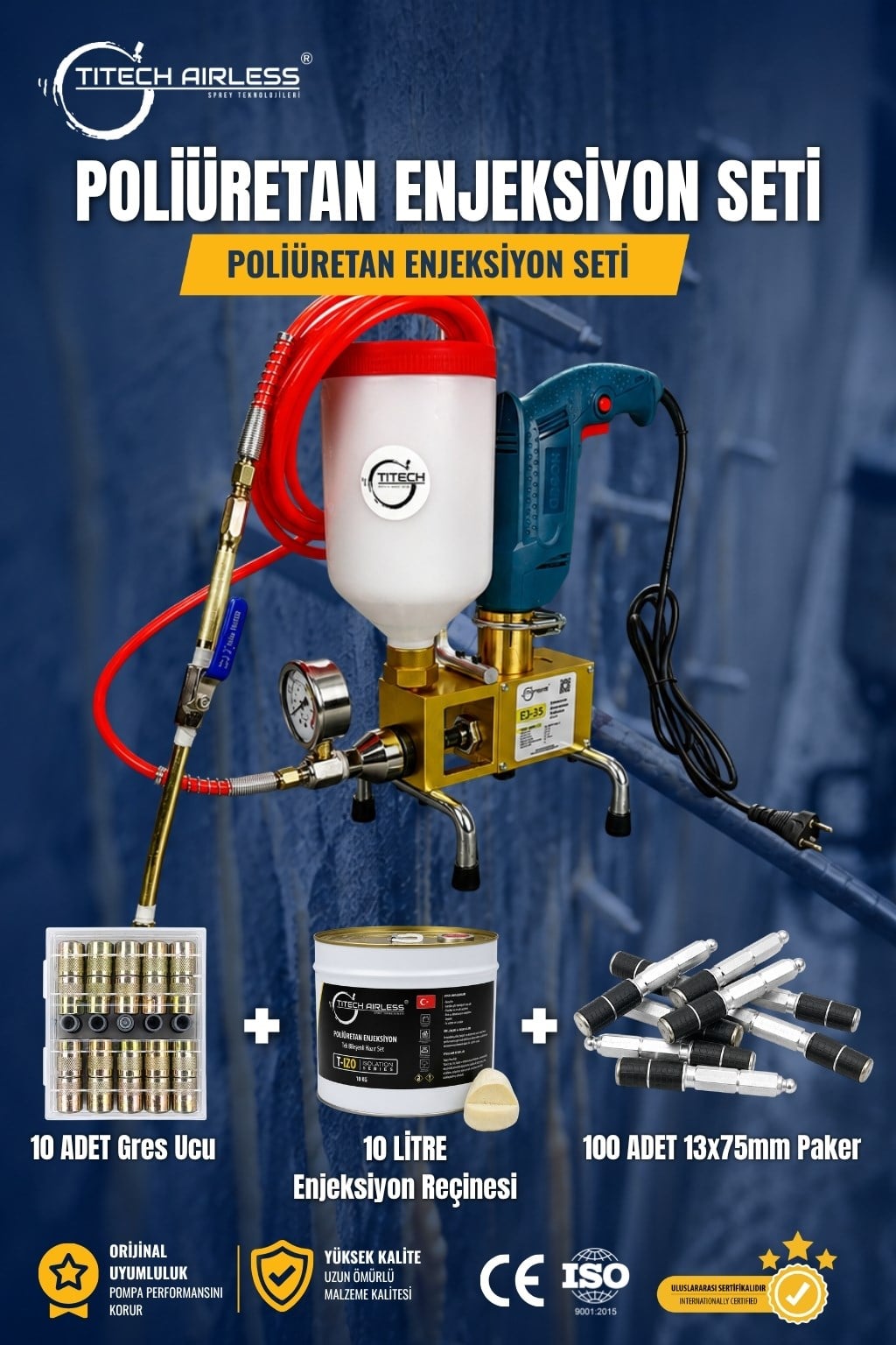 Poliüretan Enjeksiyon Seti