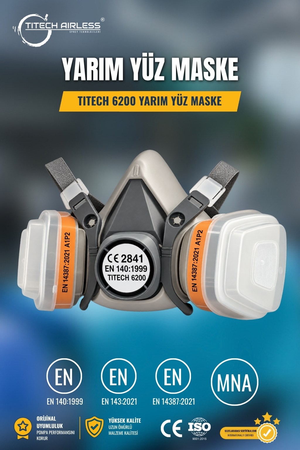 6200 Yarım Yüz Maskesi