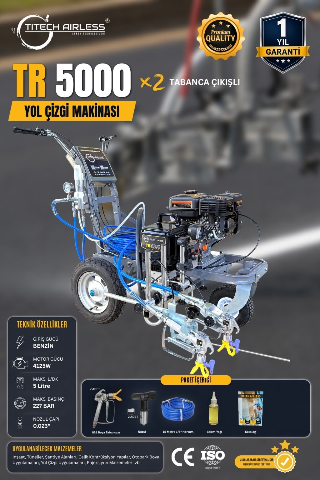 TR-5000 Yol Çizgi Makinası