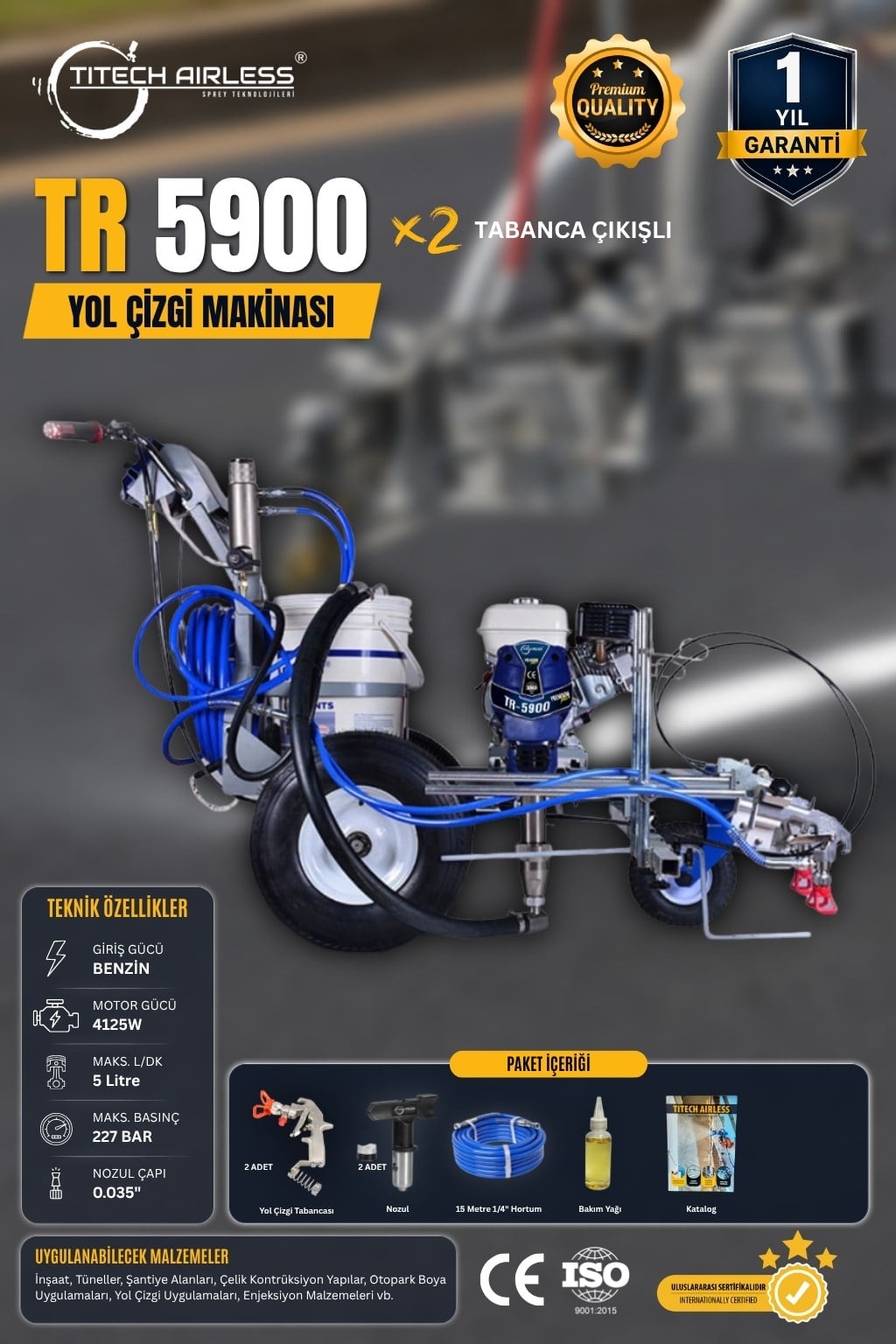 TR-5900 Yol Çizgi Makinası