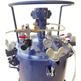 20 Lt Otomatik Karıştırıcılı Teflon Kaplı Basınçlı Boya Tankı