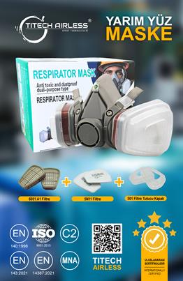 6200 Yarım Yüz Maskesi