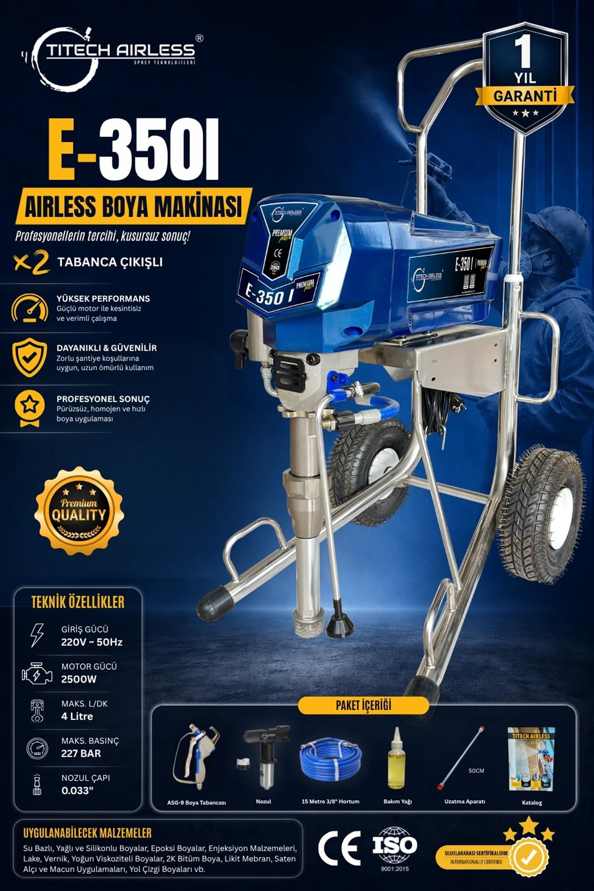EP-350I Elektrikli Airless Boya Makinası-Dijital