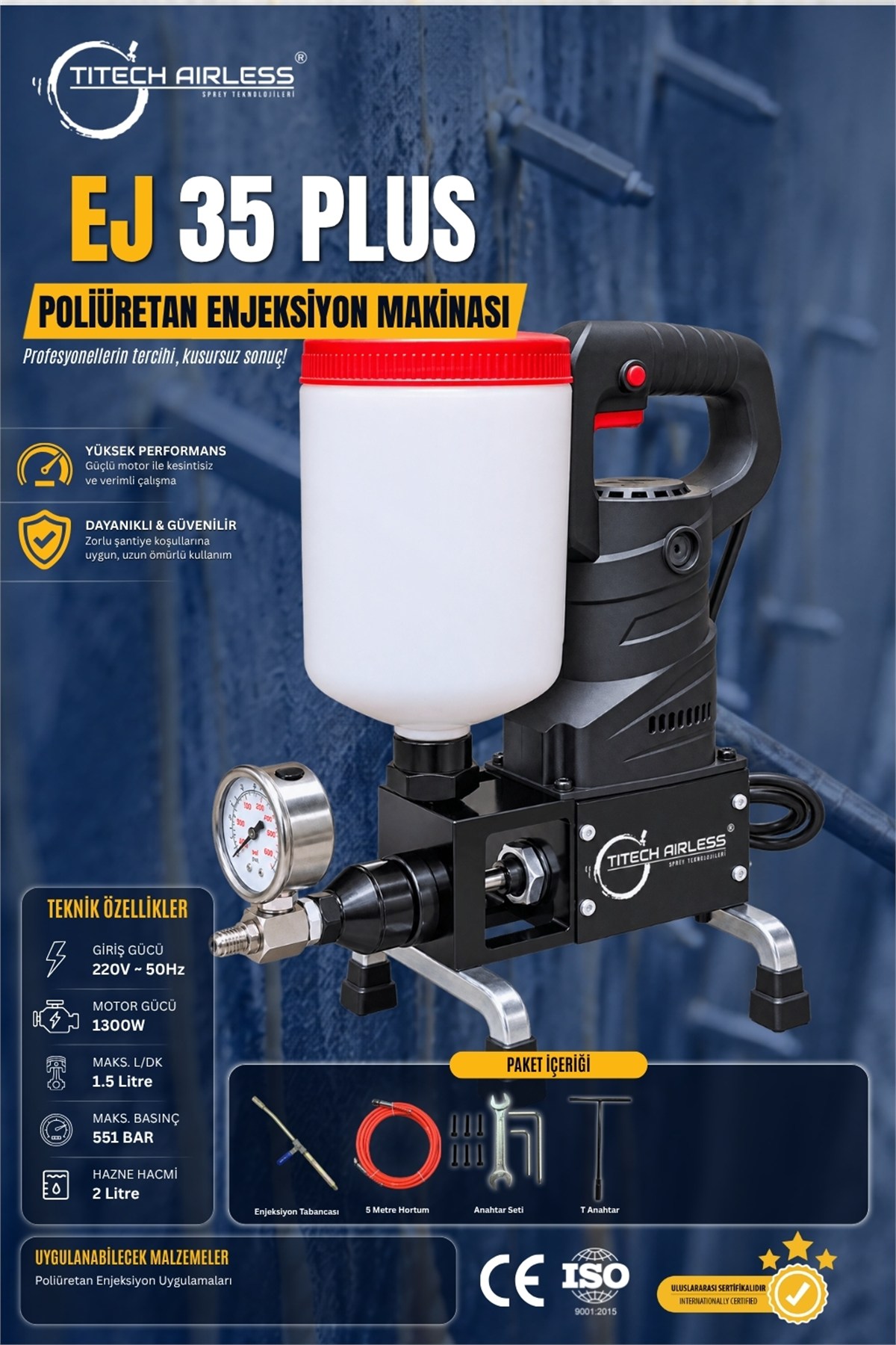 EJ-35 PLUS Poliüretan Enjeksiyon Makinası