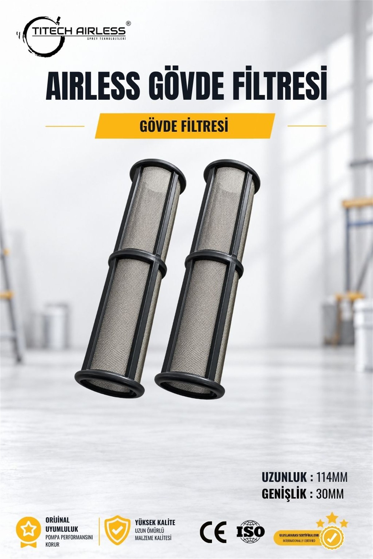 Gövde Filtresi 114x30mm