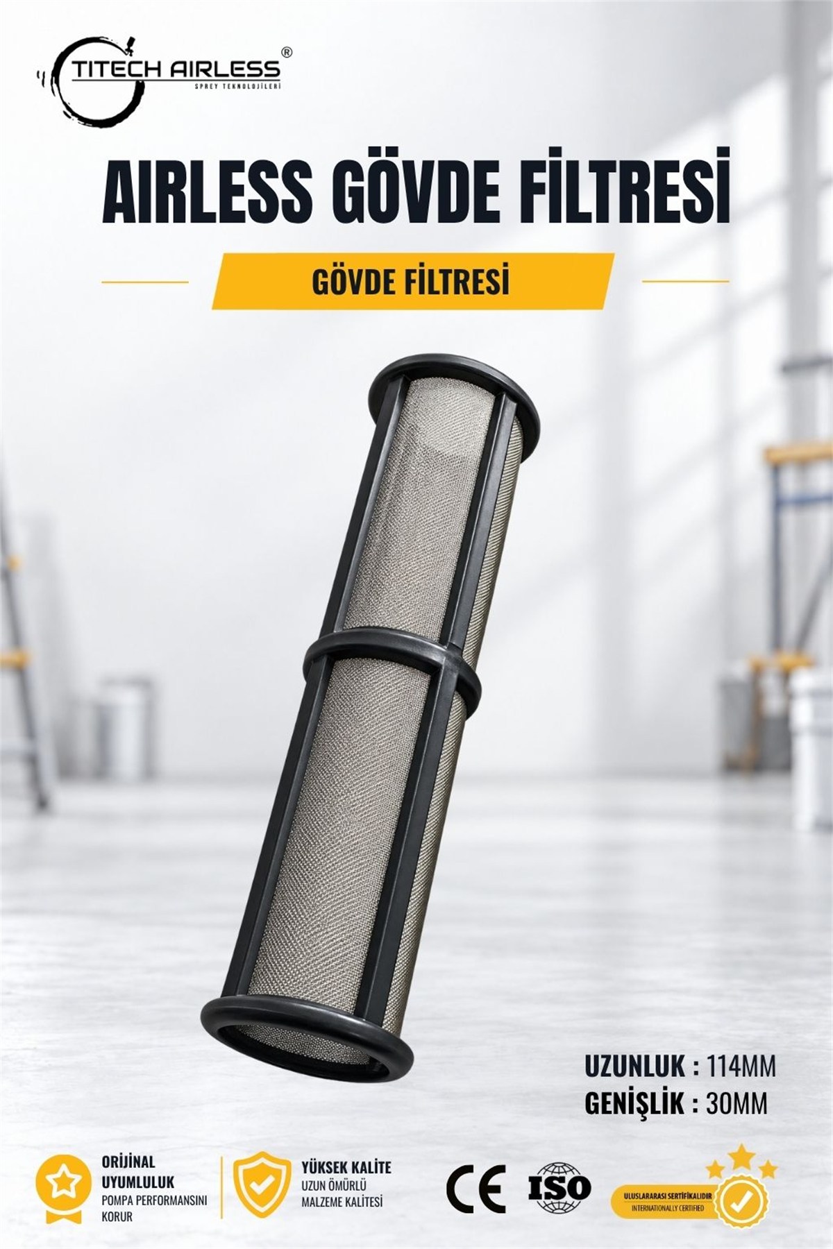 Gövde Filtresi 114x30mm