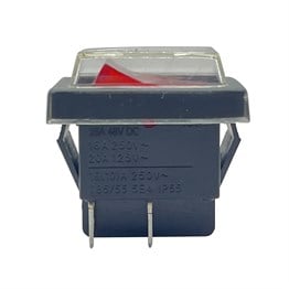 Su Geçirmez Işıklı ON-OFF Anahtar (Kırmızı) 10lu