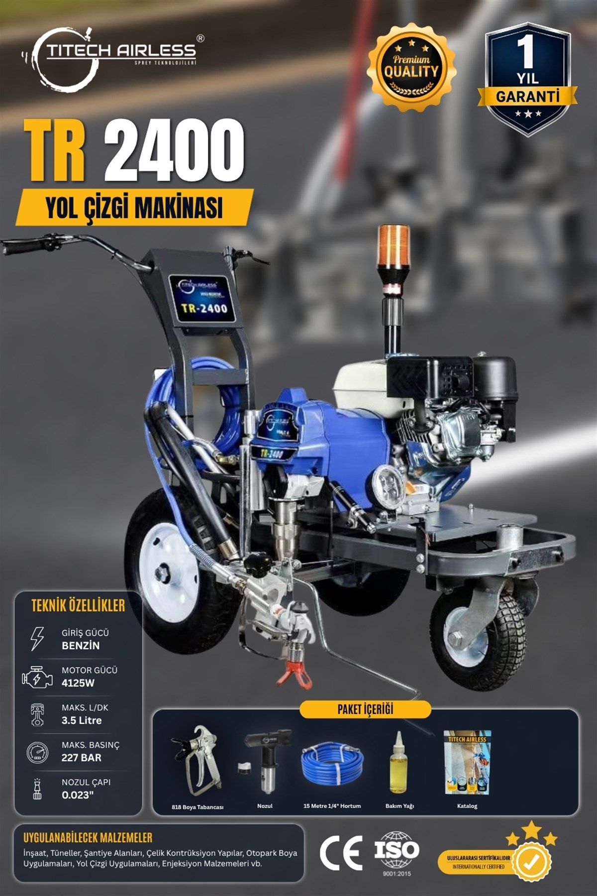 TR-2400 Yol Çizgi Makinası