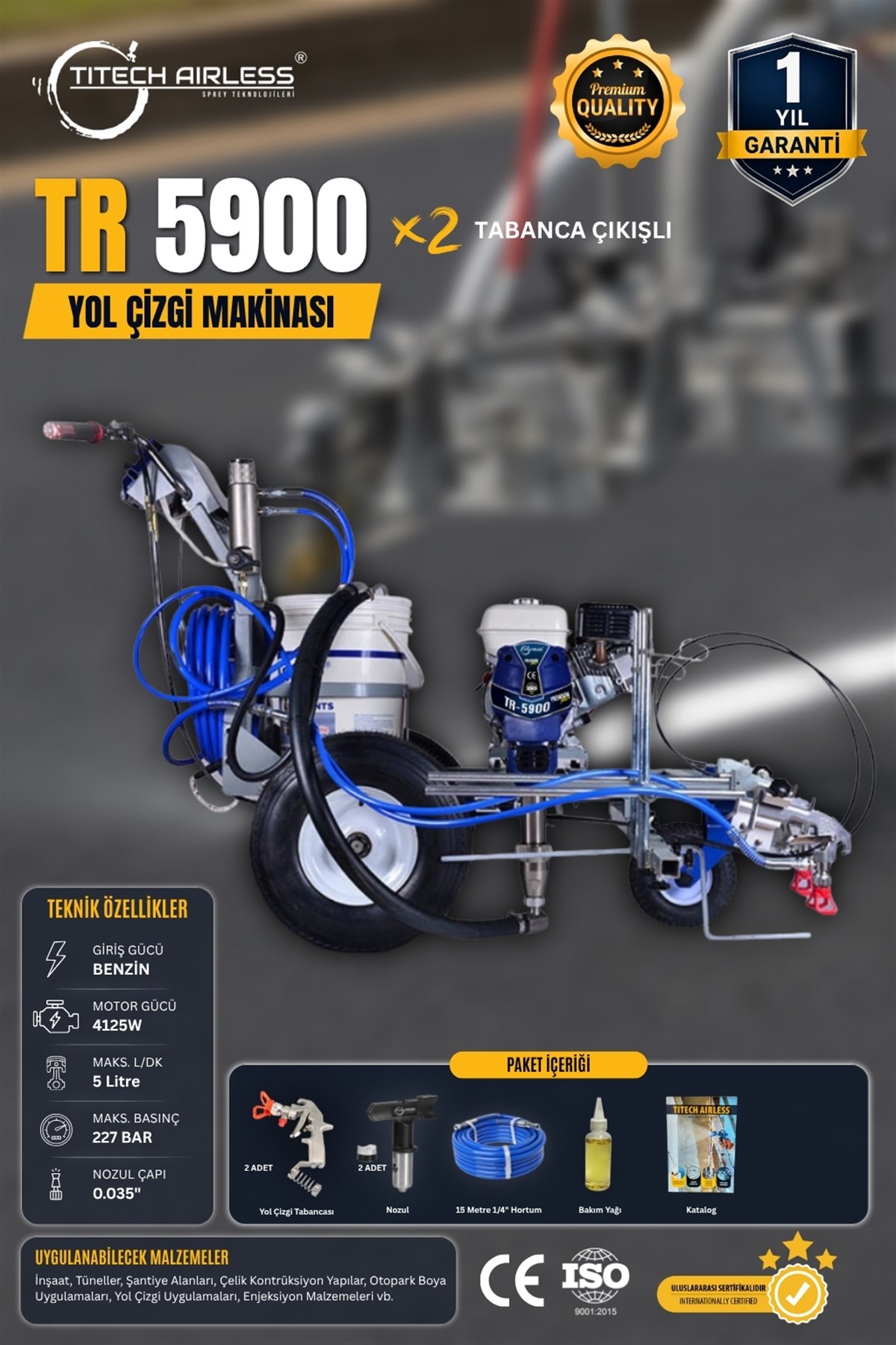 TR-5900 Yol Çizgi Makinası