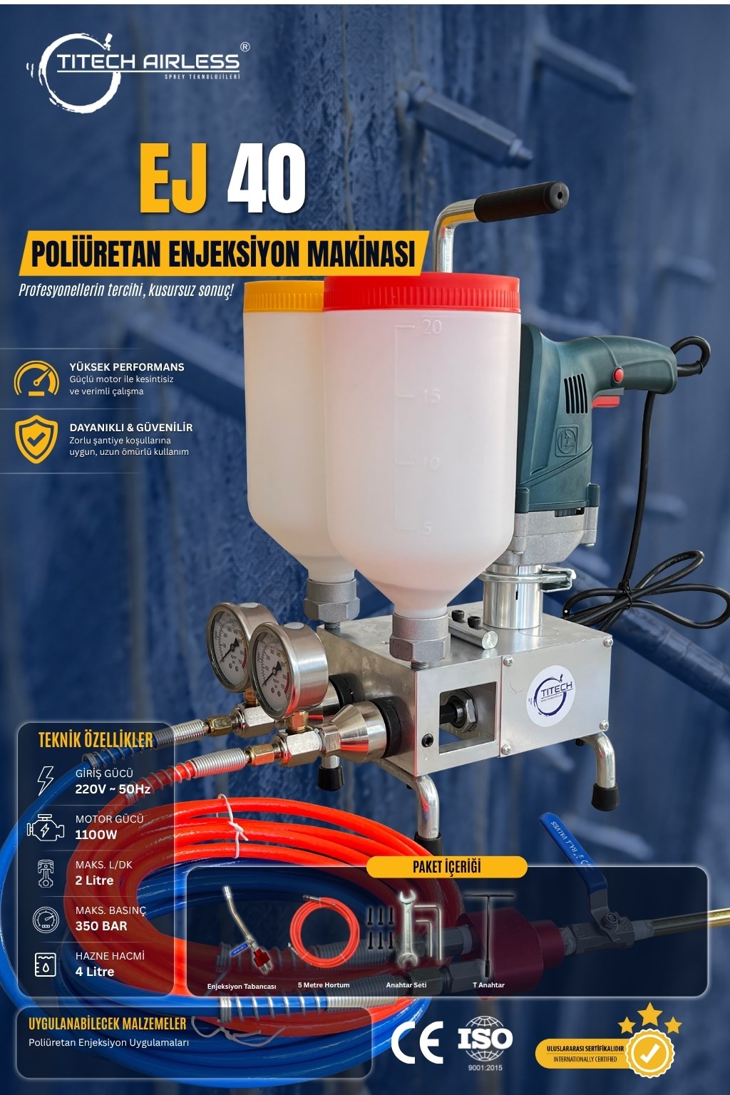 EJ-40 Double Chamber Polyurethane Injection Molding Machine
