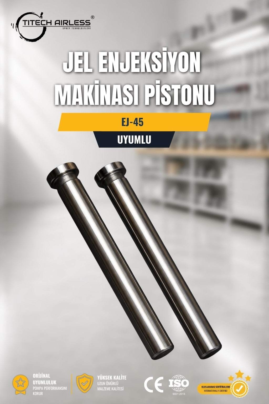 EJ-45 Jel Enjeksiyon Makinası Pistonu