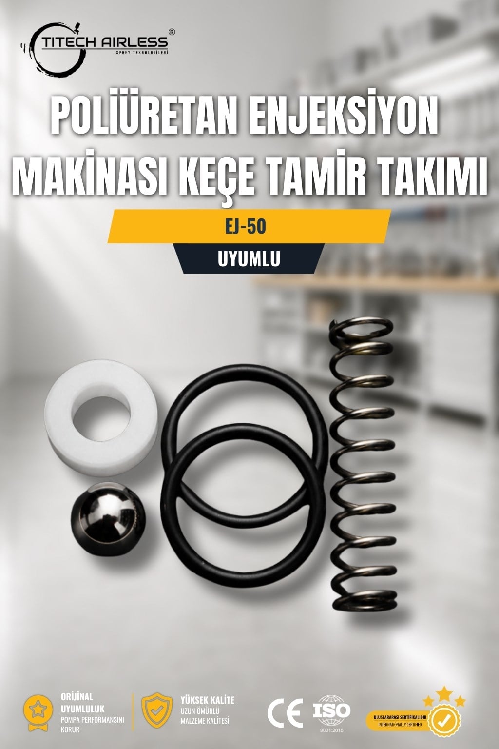 EJ-50 Poliüretan Enjeksiyon Makinası Keçe Tamir Takımı