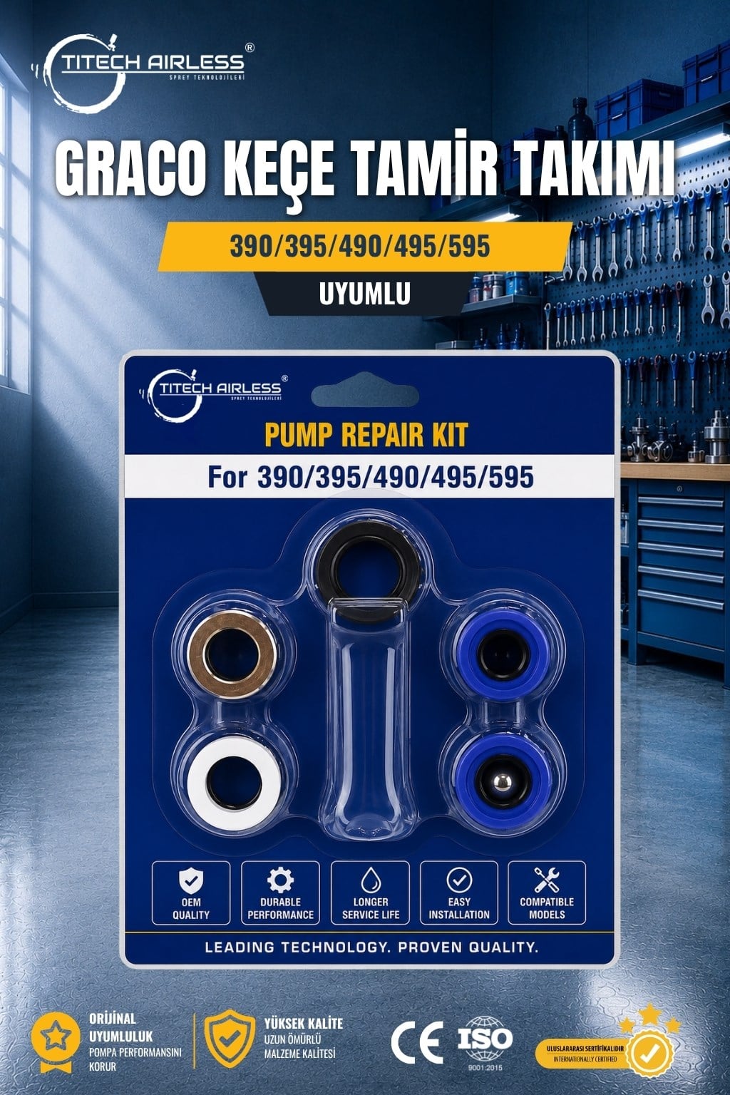 Graco 390/395/490/495/595 Keçe Tamir Takımı