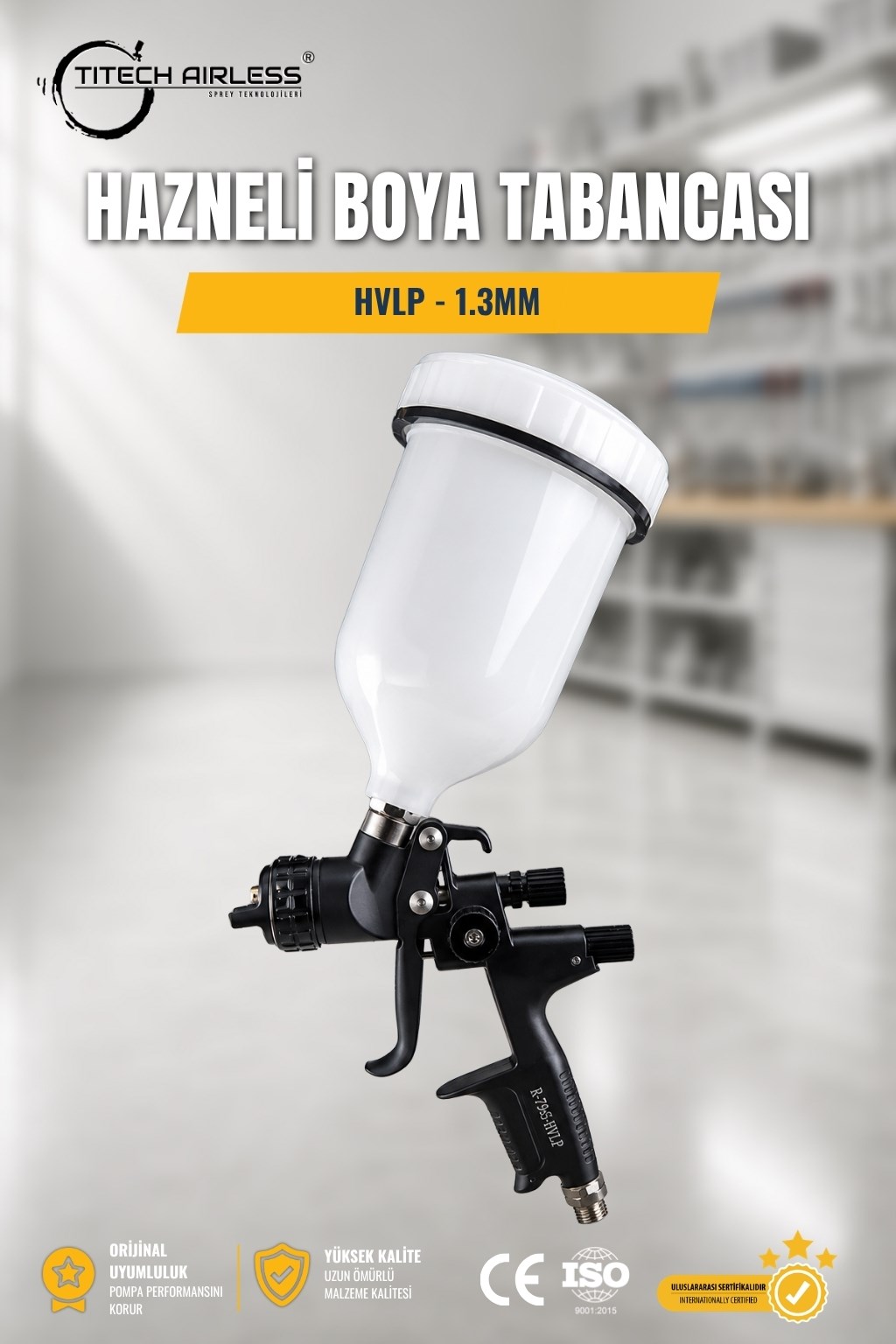 Üstten Hazneli Boya Tabancası 1.5mm