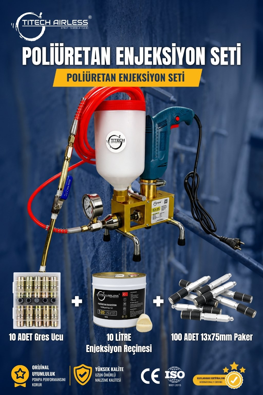 Poliüretan Enjeksiyon Seti