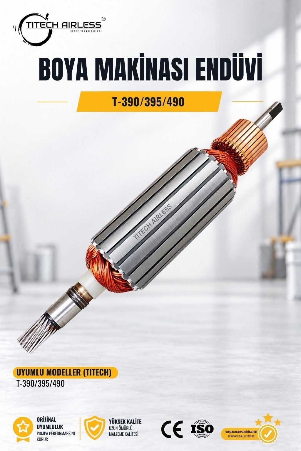 390 Boya Makinası Motoru